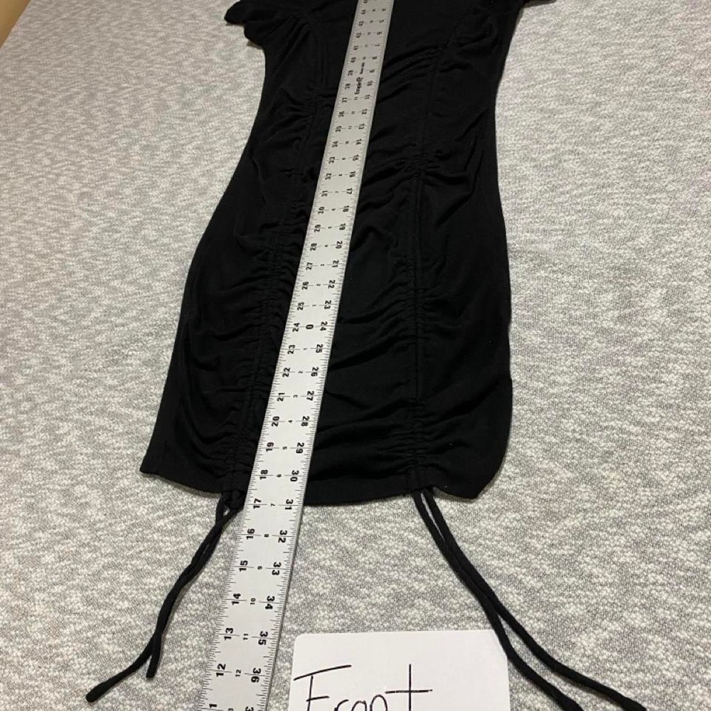 Better Be Black mini dress with ruched side women M . SKU-C59